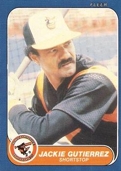 #U-47 Jackie Gutierrez - Baltimore Orioles - 1986 Fleer Update Baseball