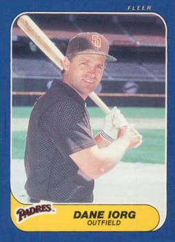 #U-54 Dane Iorg - San Diego Padres - 1986 Fleer Update Baseball