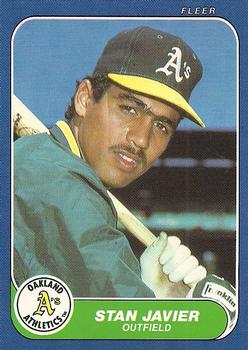 #U-56 Stan Javier - Oakland Athletics - 1986 Fleer Update Baseball