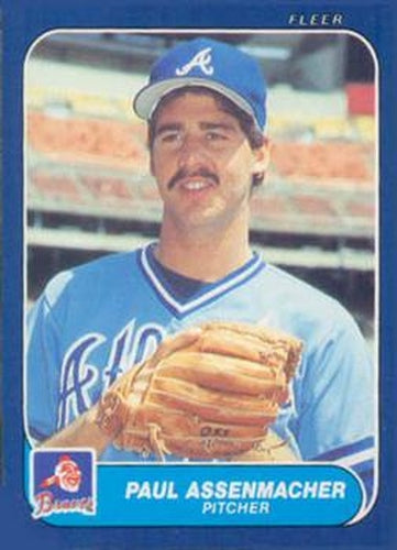#U-5 Paul Assenmacher - Atlanta Braves - 1986 Fleer Update Baseball
