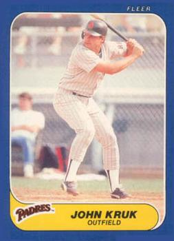 #U-61 John Kruk - San Diego Padres - 1986 Fleer Update Baseball