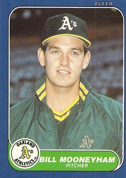 #U-77 Bill Mooneyham - Oakland Athletics - 1986 Fleer Update Baseball