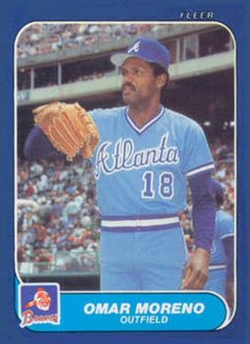 #U-78 Omar Moreno - Atlanta Braves - 1986 Fleer Update Baseball