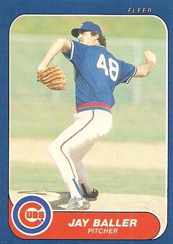 #U-7 Jay Baller - Chicago Cubs - 1986 Fleer Update Baseball