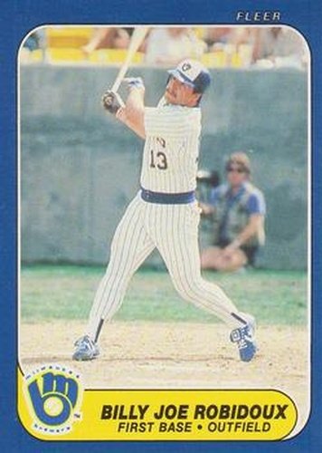 #U-97 Billy Joe Robidoux - Milwaukee Brewers - 1986 Fleer Update Baseball