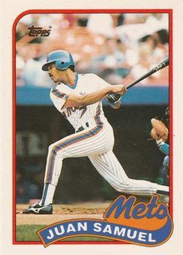 #108T Juan Samuel - New York Mets - 1989 Topps Traded Baseball