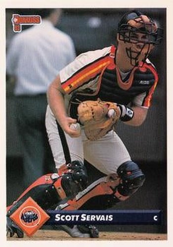 #108 Scott Servais - Houston Astros - 1993 Donruss Baseball