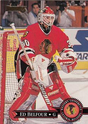 #108 Ed Belfour - Chicago Blackhawks - 1995-96 Donruss Hockey