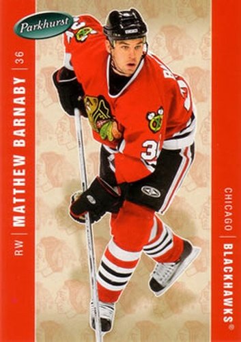 #108 Matthew Barnaby - Chicago Blackhawks - 2005-06 Parkhurst Hockey