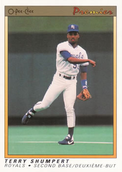 #108 Terry Shumpert - Kansas City Royals - 1991 O-Pee-Chee Premier Baseball