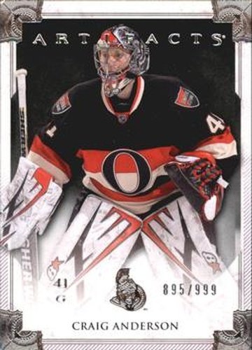 #108 Craig Anderson - Ottawa Senators - 2013-14 Upper Deck Artifacts Hockey