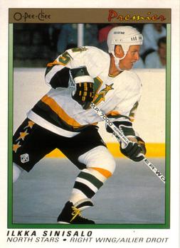 #108 Ilkka Sinisalo - Minnesota North Stars - 1990-91 O-Pee-Chee Premier Hockey