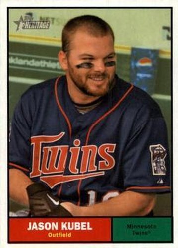 #108 Jason Kubel - Minnesota Twins - 2010 Topps Heritage Baseball