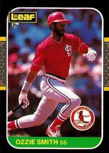 #108 Ozzie Smith - St. Louis Cardinals - 1987 Leaf Baseball