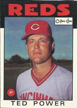 #108 Ted Power - Cincinnati Reds - 1986 O-Pee-Chee Baseball