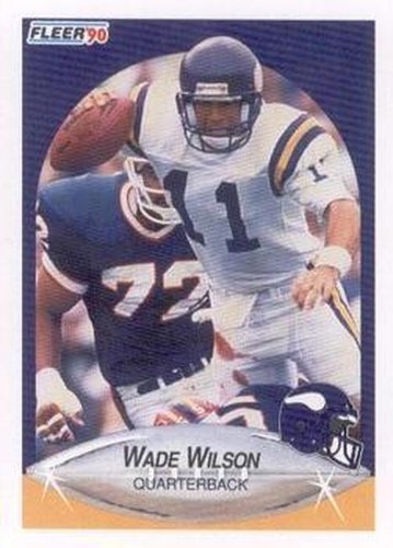 #108 Wade Wilson - Minnesota Vikings - 1990 Fleer Football