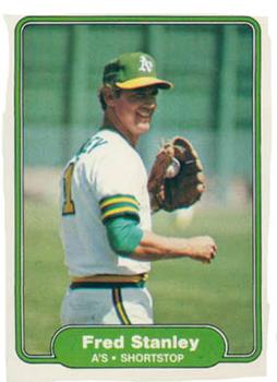#108 Fred Stanley - Oakland Athletics - 1982 Fleer Baseball