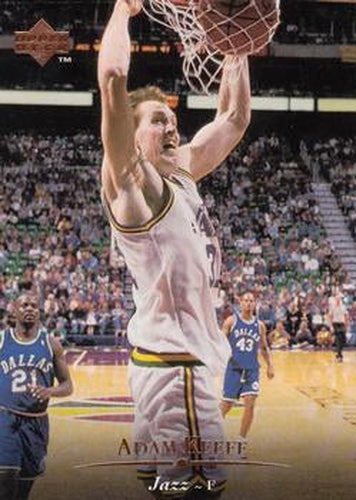 #108 Adam Keefe - Utah Jazz - 1995-96 Upper Deck Basketball