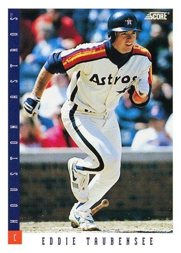 #108 Eddie Taubensee - Houston Astros - 1993 Score Baseball