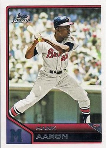 #108 Hank Aaron - Milwaukee Braves - 2011 Topps Lineage Baseball