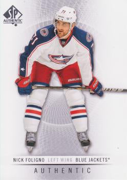 #108 Nick Foligno - Columbus Blue Jackets - 2012-13 SP Authentic Hockey