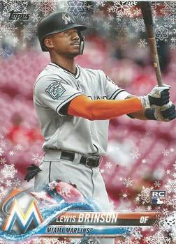 #HMW108 Lewis Brinson - Miami Marlins - 2018 Topps Holiday Baseball