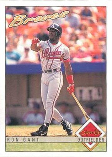 #108 Ron Gant - Atlanta Braves - 1993 O-Pee-Chee Baseball