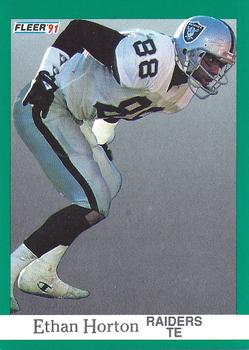 #109 Ethan Horton - Los Angeles Raiders - 1991 Fleer Football