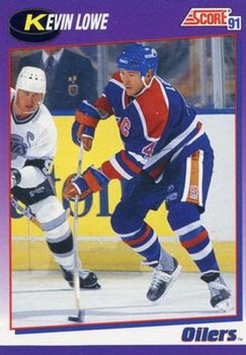 #109 Kevin Lowe - Edmonton Oilers - 1991-92 Score American Hockey
