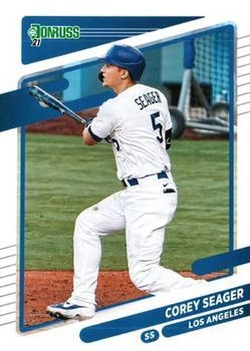 #109 Corey Seager - Los Angeles Dodgers - 2021 Donruss Baseball