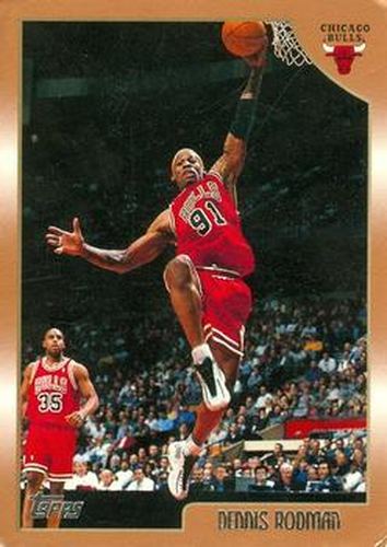 #109 Dennis Rodman - Chicago Bulls - 1998-99 Topps Basketball