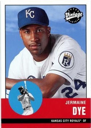 #109 Jermaine Dye - Kansas City Royals - 2001 Upper Deck Vintage Baseball