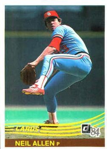#109 Neil Allen - St. Louis Cardinals - 1984 Donruss Baseball