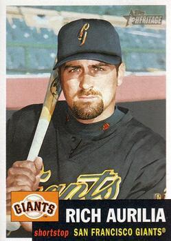 #109 Rich Aurilia - San Francisco Giants - 2002 Topps Heritage Baseball