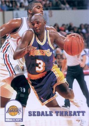 #109 Sedale Threatt - Los Angeles Lakers - 1993-94 Hoops Basketball