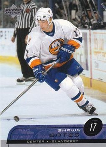 #109 Shawn Bates - New York Islanders - 2002-03 Upper Deck Hockey