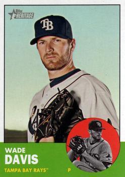 #109 Wade Davis - Tampa Bay Rays - 2012 Topps Heritage Baseball