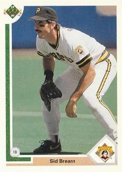 #109 Sid Bream - Pittsburgh Pirates - 1991 Upper Deck Baseball