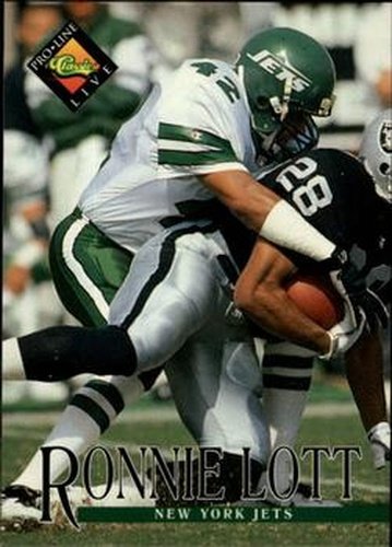 #109 Ronnie Lott - New York Jets - 1994 Pro Line Live Football