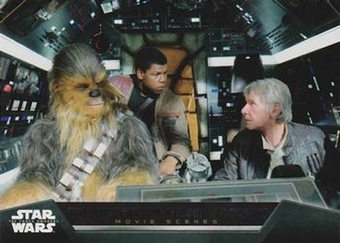 #10 The Millennium Falcon's Cockpit - 2015 Topps Star Wars The Force Awakens - Movie Scenes