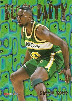 #10 Shawn Kemp - Seattle Supersonics - 1995-96 Hoops Basketball - Block Party