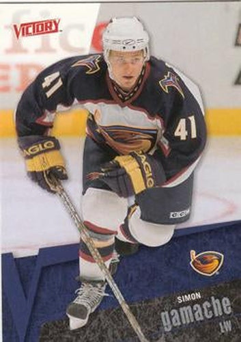 #10 Simon Gamache - Atlanta Thrashers - 2003-04 Upper Deck Victory Hockey