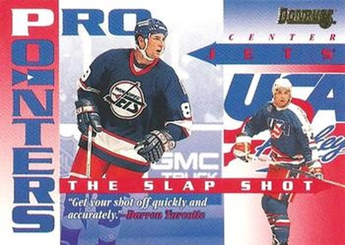 #10 Darren Turcotte - Winnipeg Jets / USA - 1995-96 Donruss Hockey - Pro Pointers