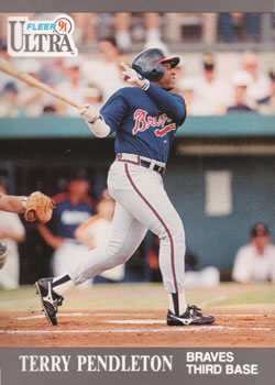 10 Terry Pendleton - Atlanta Braves - 1991 Ultra Baseball – Isolated Cards