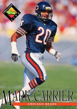 #10 Mark Carrier - Chicago Bears - 1994 Pro Line Live Football
