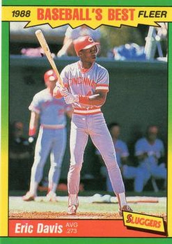 #10 Eric Davis - Cincinnati Reds - 1988 Fleer Baseball's Best Sluggers vs Pitchers