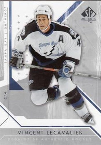 #10 Vincent Lecavalier - Tampa Bay Lightning - 2006-07 SP Authentic Hockey