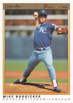 #10 Mike Boddicker - Kansas City Royals - 1991 O-Pee-Chee Premier Baseball
