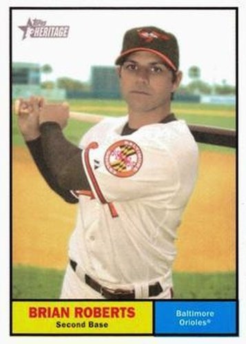 #10 Brian Roberts - Baltimore Orioles - 2010 Topps Heritage Baseball