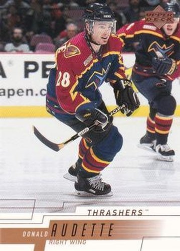 #10 Donald Audette - Atlanta Thrashers - 2000-01 Upper Deck Hockey